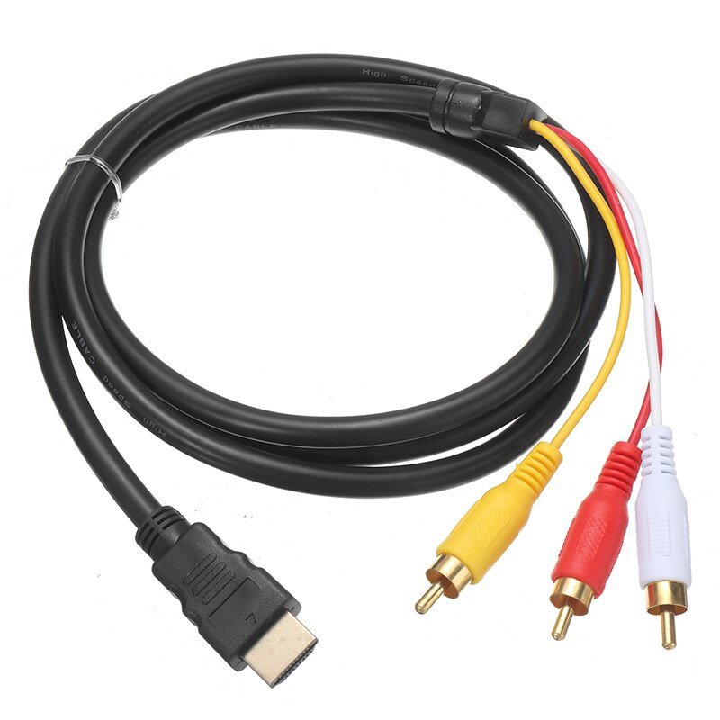 1pc  5ft hdmi-3 RCA ̺ ȣȯ ǰ hdmi-HDTV  RCA   ȯ  ̺ ȣȯ 